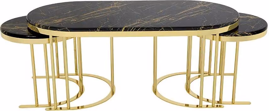 Couchtisch Kaffeetisch 3x Beistelltisch Designer Wohnzimmertisch Tische Modern