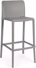 Sgabello moderno in polipropilene CHLORIS Grigio