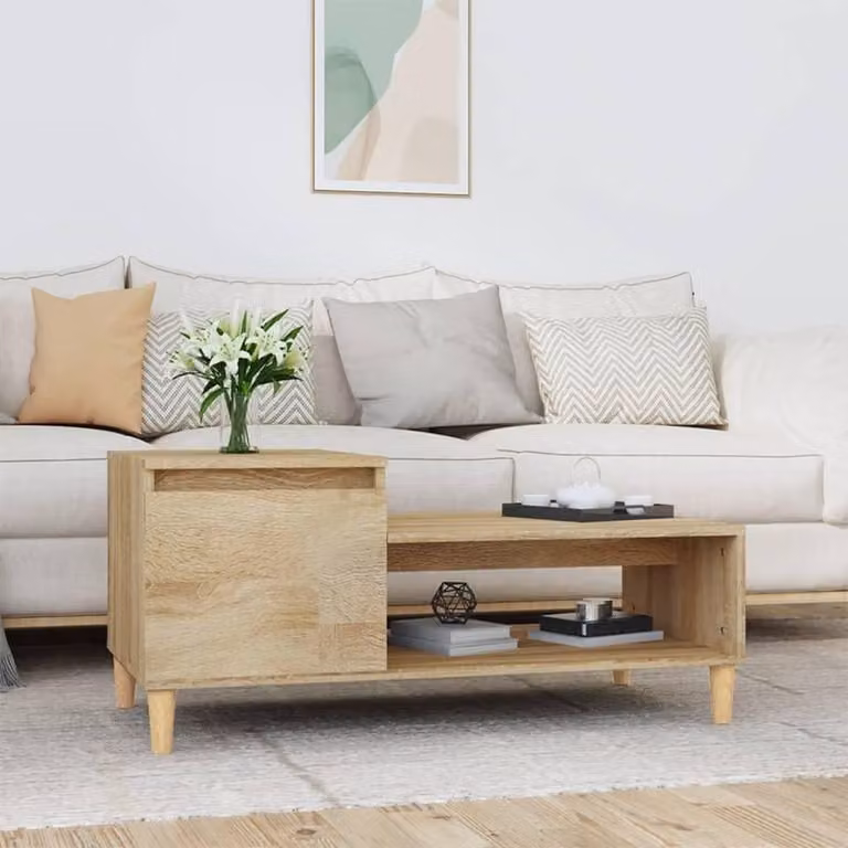 Tavolino da salotto in legno, dal design funzionale
