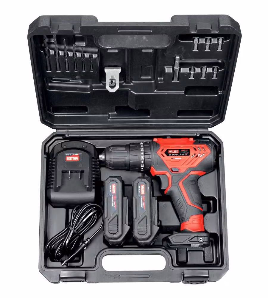 Valex Trapano Avvitatore Batteria M-Tap Plus 18V 2 Velocità Valigetta