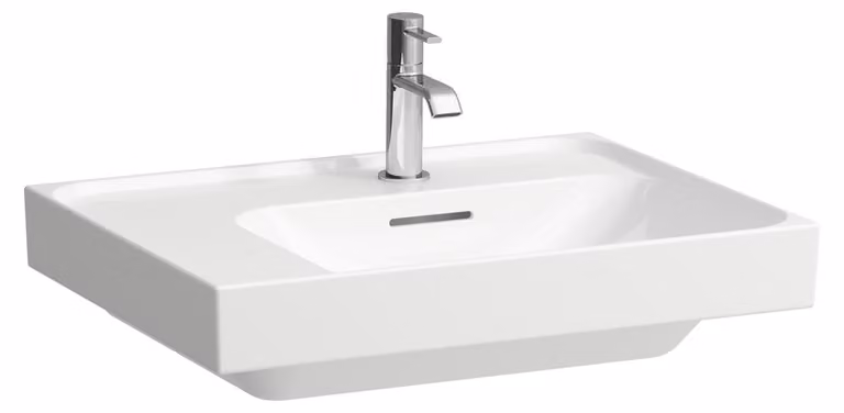 LAUFEN MEDA lavabo, encastrable, tablette à gauche, 600x460mm, 3 trous pour robinet, sans trop-plein, H8171127571581, H8171127571581