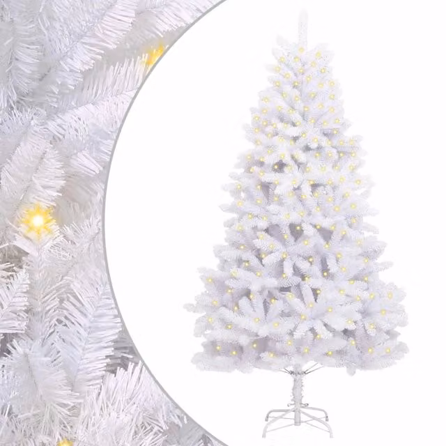 Albero di Natale | Decorazioni natalizie artificiale Bianco 300 cm PVC e Metallo