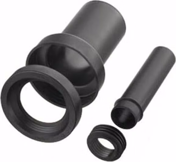 Kit di collegamento per WC sospeso, tubo di collegamento diritto, per WC a muro, DN90, DN45, 220mm