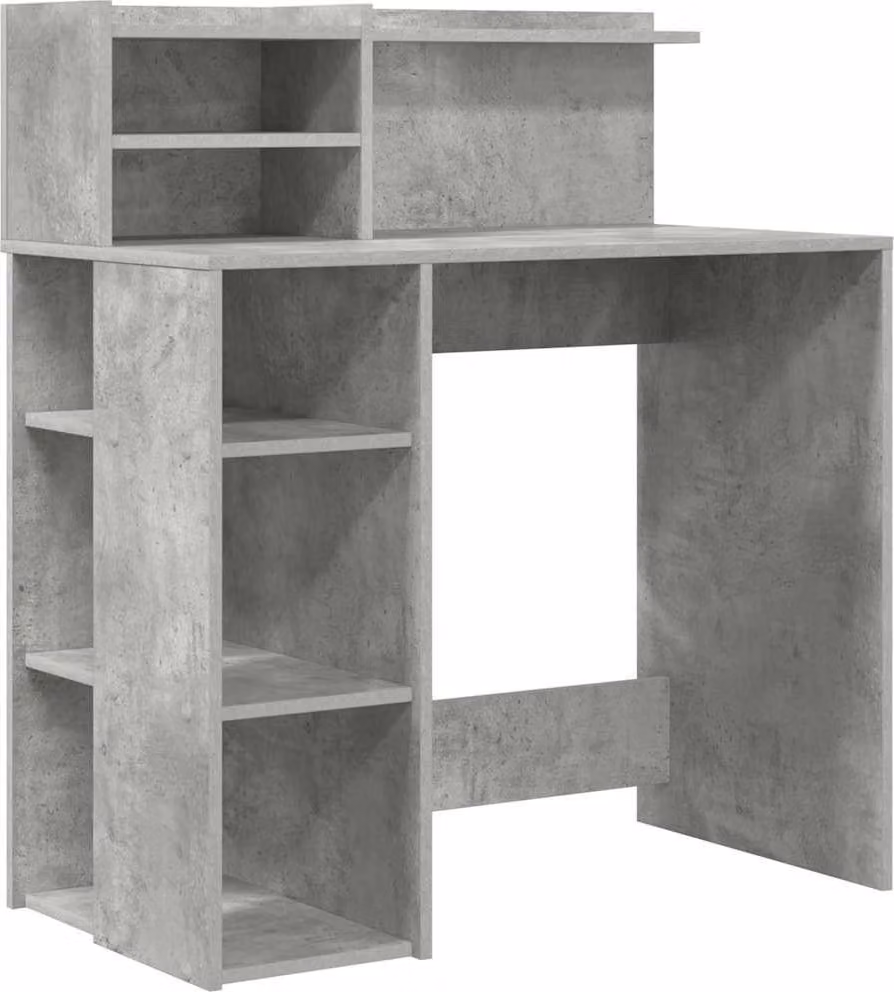 Scrivania Grigio cemento 90 x 48 x 101,5 cm Legno multistrato