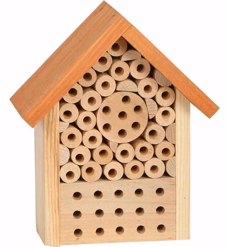 Solidchoice - Albergo per insetti in legno di abete, con fori per un facile fissaggio