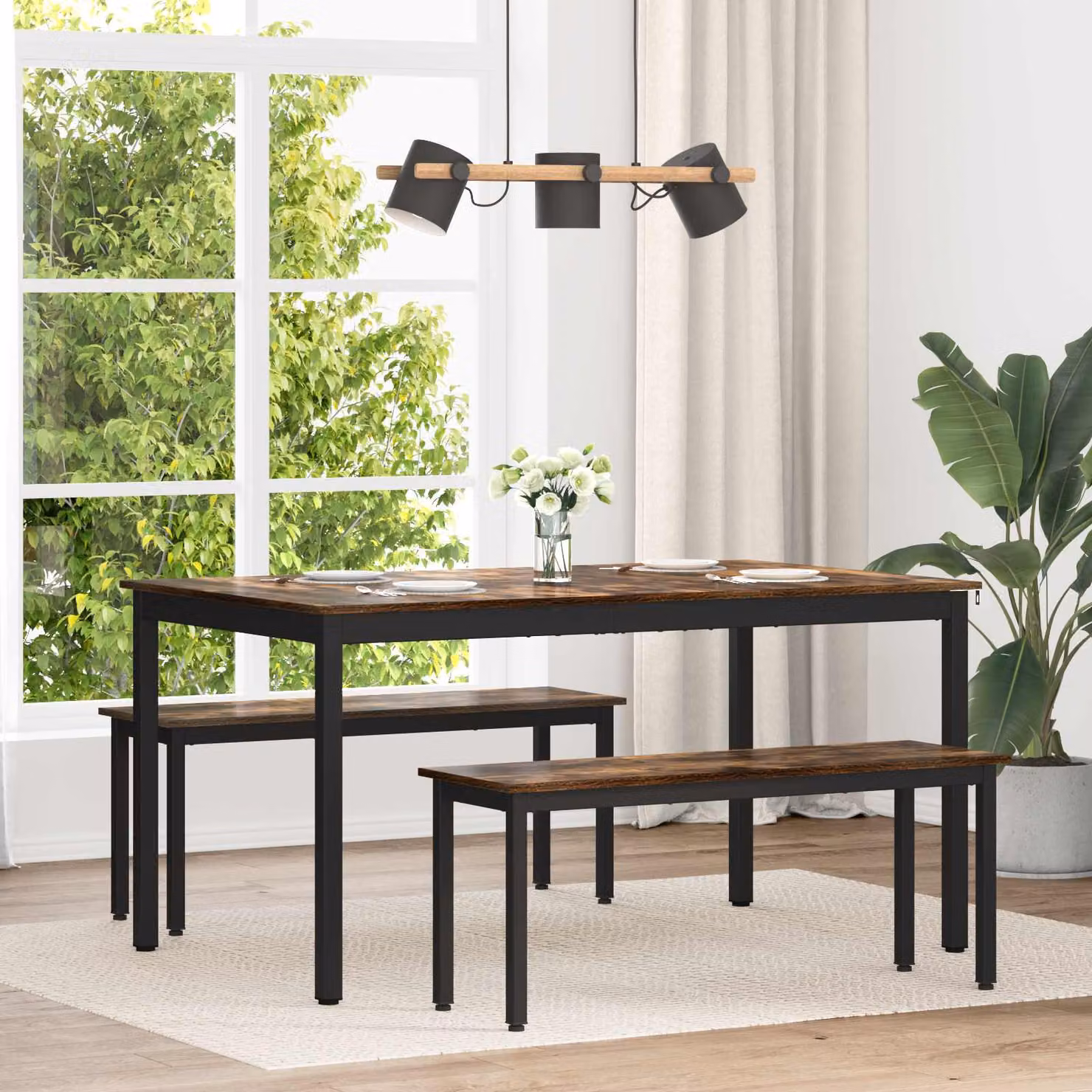 vidaXL Tavoli da pranzo 150 x 90 x 75 cm Legno ingegnerizzato
