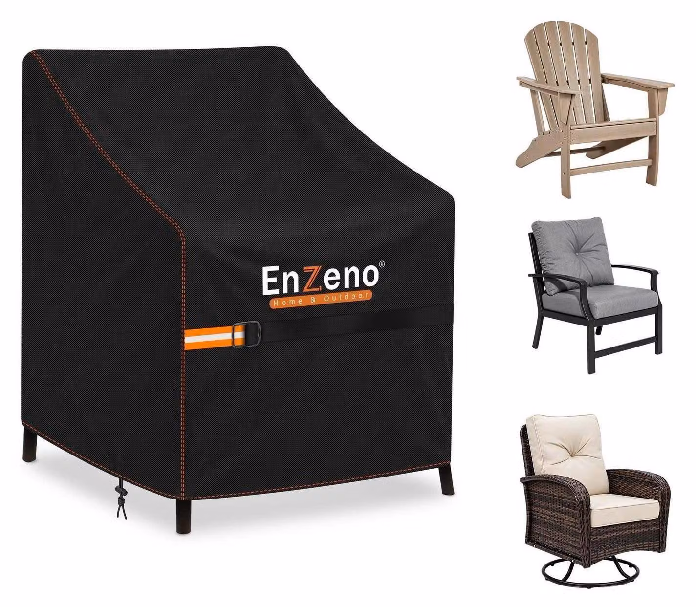 Copertura per sedia da giardino, resistente al gelo e ai raggi UV, dimensioni 80x85x60/90 cm
