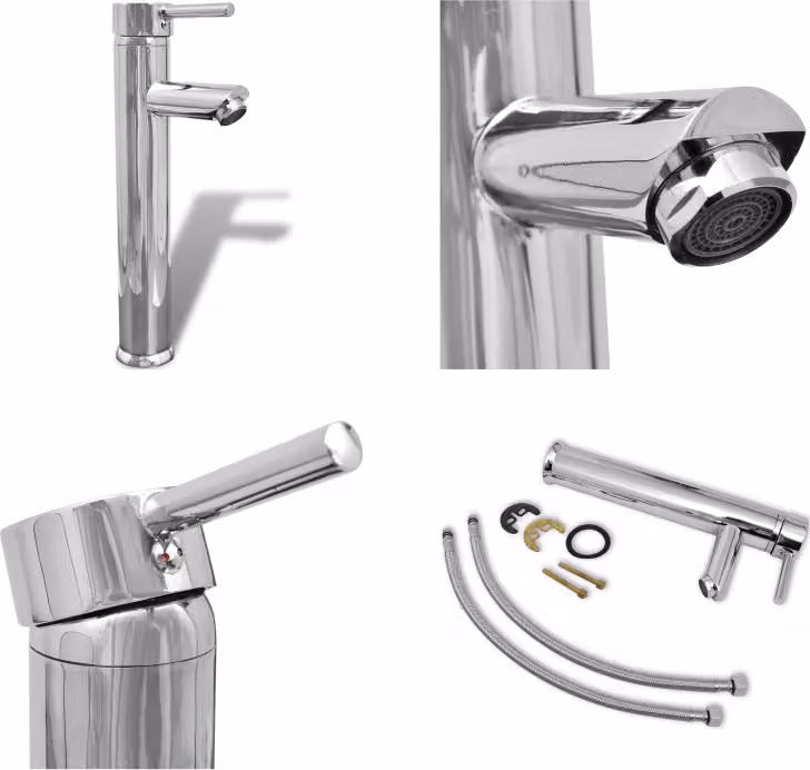 vidaXL Rubinetto da bagno Rubinetto miscelatore in ottone - Rubinetti per acqua - Rubinetto da bagno - Rubinetto miscelatore - Rubinetto da lavabo