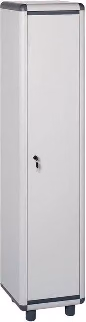Armadio spogliatoio Garofalo in resina con serratura e appendiabiti, L: 39 cm, P: 39 cm, H: 175 cm