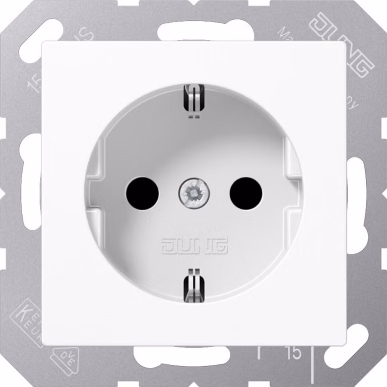 Jung A 1520 presa di corrente WW bianco alpino AS500