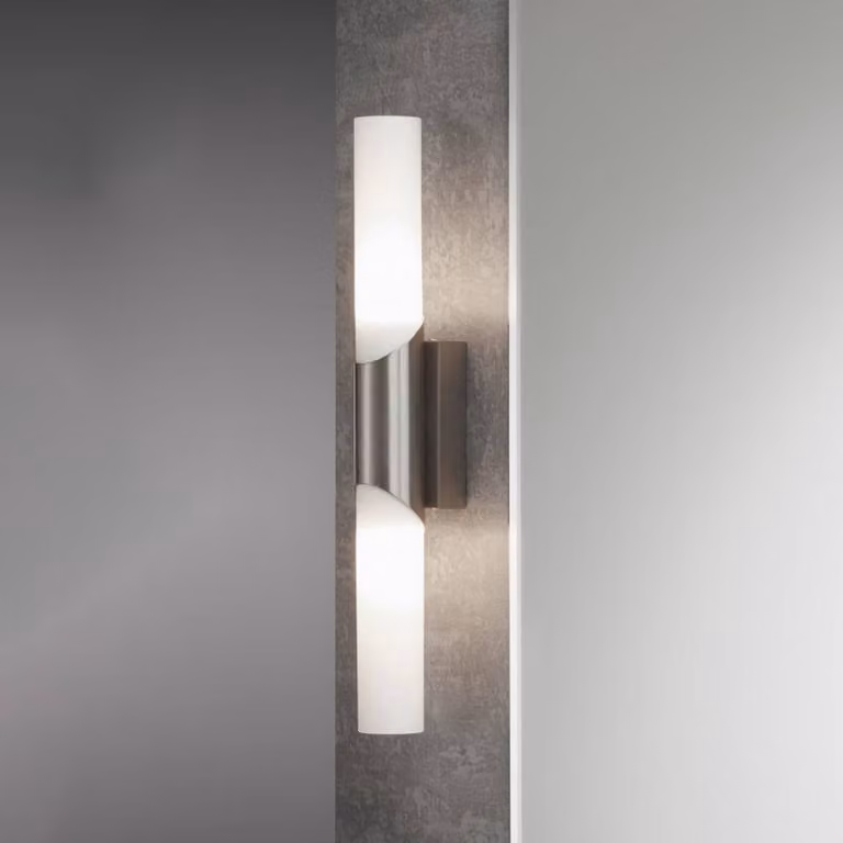 Briloner Applique da parete Splash, Alluminio / Grigio / Zincato, Soggiorno / Sala da pranzo, Metallo, Moderno, Applique