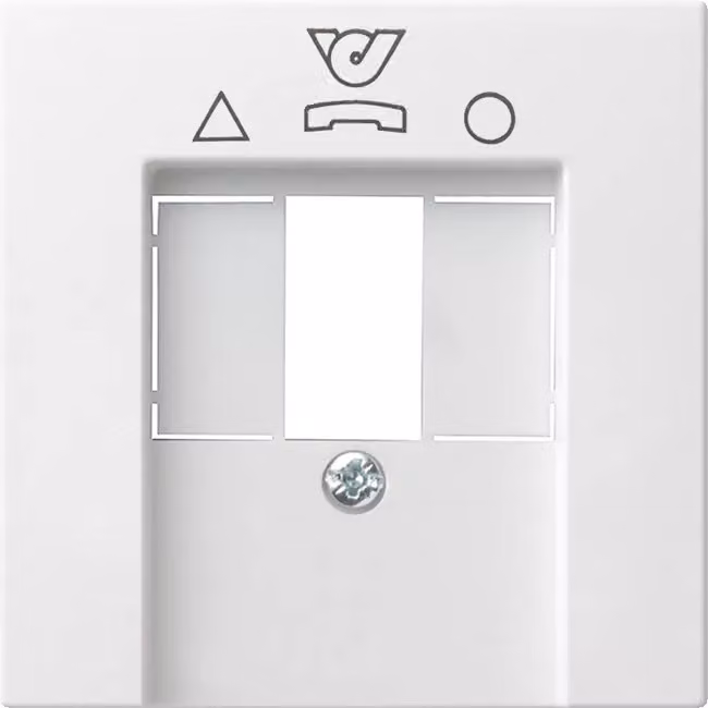 Gira 026027 Coperchio per TDO System 55 bianco puro opaco