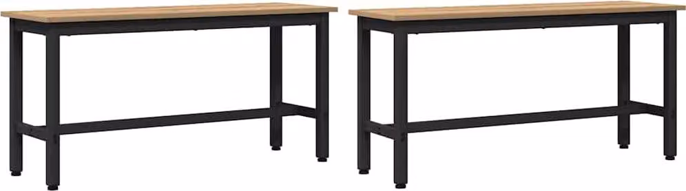 Panchina da pranzo 2 pcs Rovere artigianale