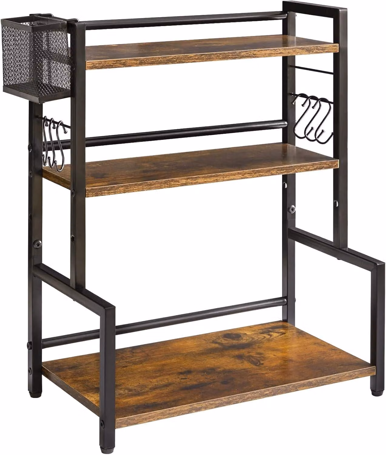 Ripiano portaoggetti da cucina, 3 livelli, per piano di lavoro, stile vintage, modello HSR006H