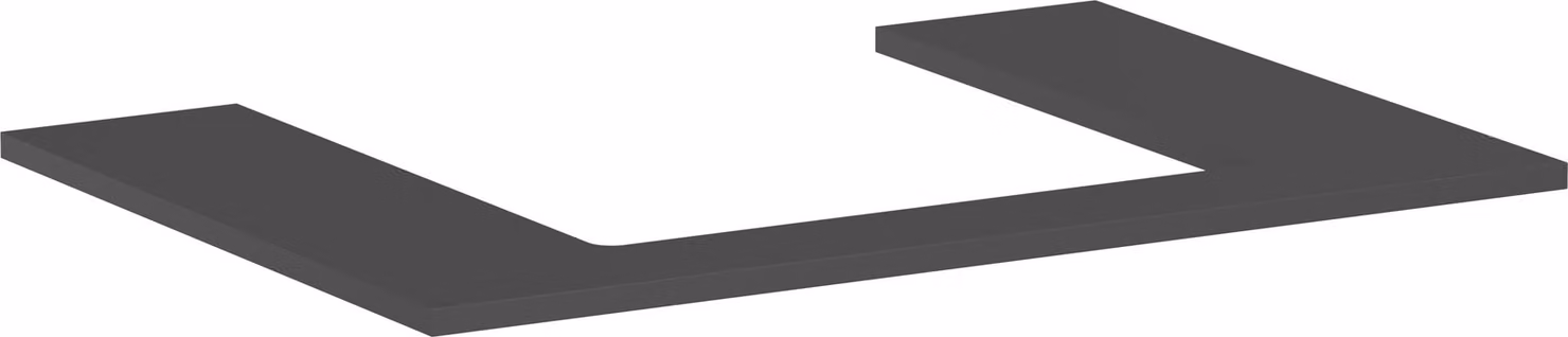 hansgrohe Xilesa E Console avec découpe au centre pour lavabo à poser, 780x550x16mm, 54269760, 54269760