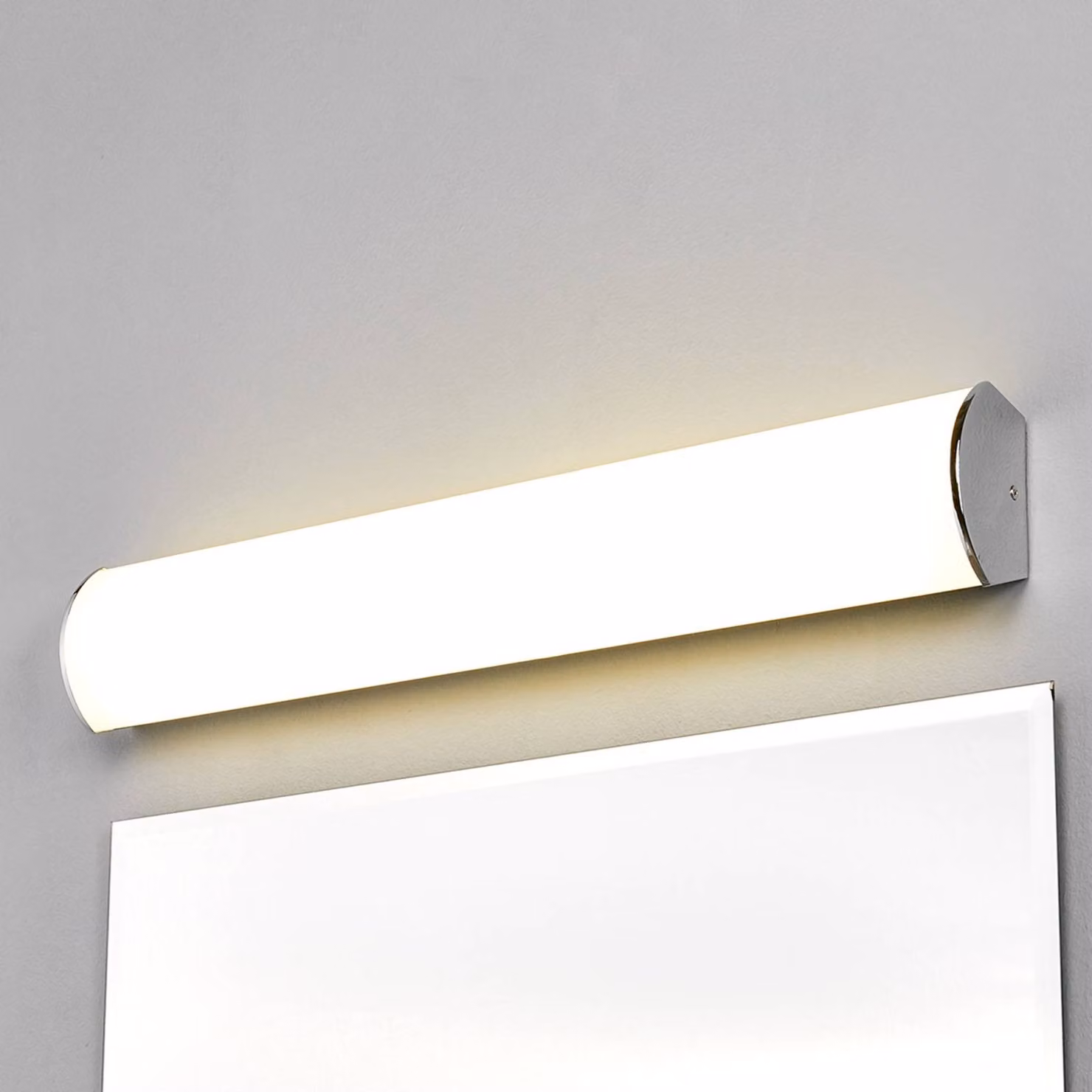 Applique da parete a LED Elanur Lindby, Cromo / Argento, Bagno, Metallo, Moderno, Applique a LED