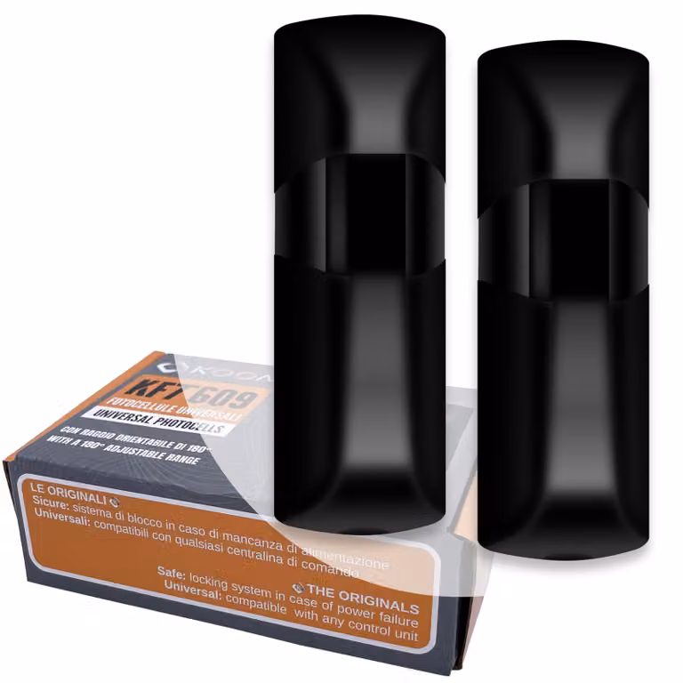 Fotocellule universale per uso esterno, 12 V/24 V AC/DC, con rotazione a 180°
