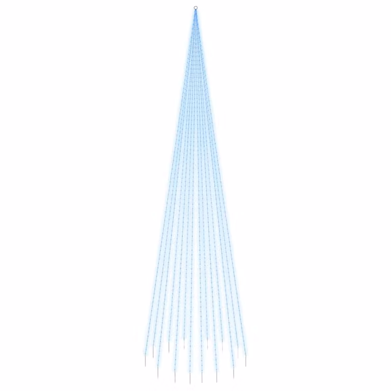 Albero di Natale a LED per pennone blu 1134 LED 800 cm