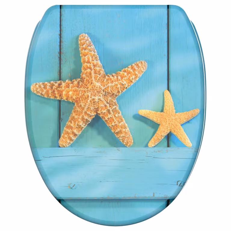 Sedile WC SANILO® con chiusura ammortizzata e chiusura rapida Starfish, coperchio per WC direttamente dal produttore, coperchio per WC, sedile per WC, coperchio per WC, sedile per WC