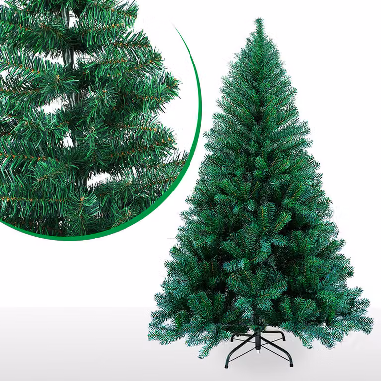 Jopassy albero di Natale da interno con supporto 210cm verde