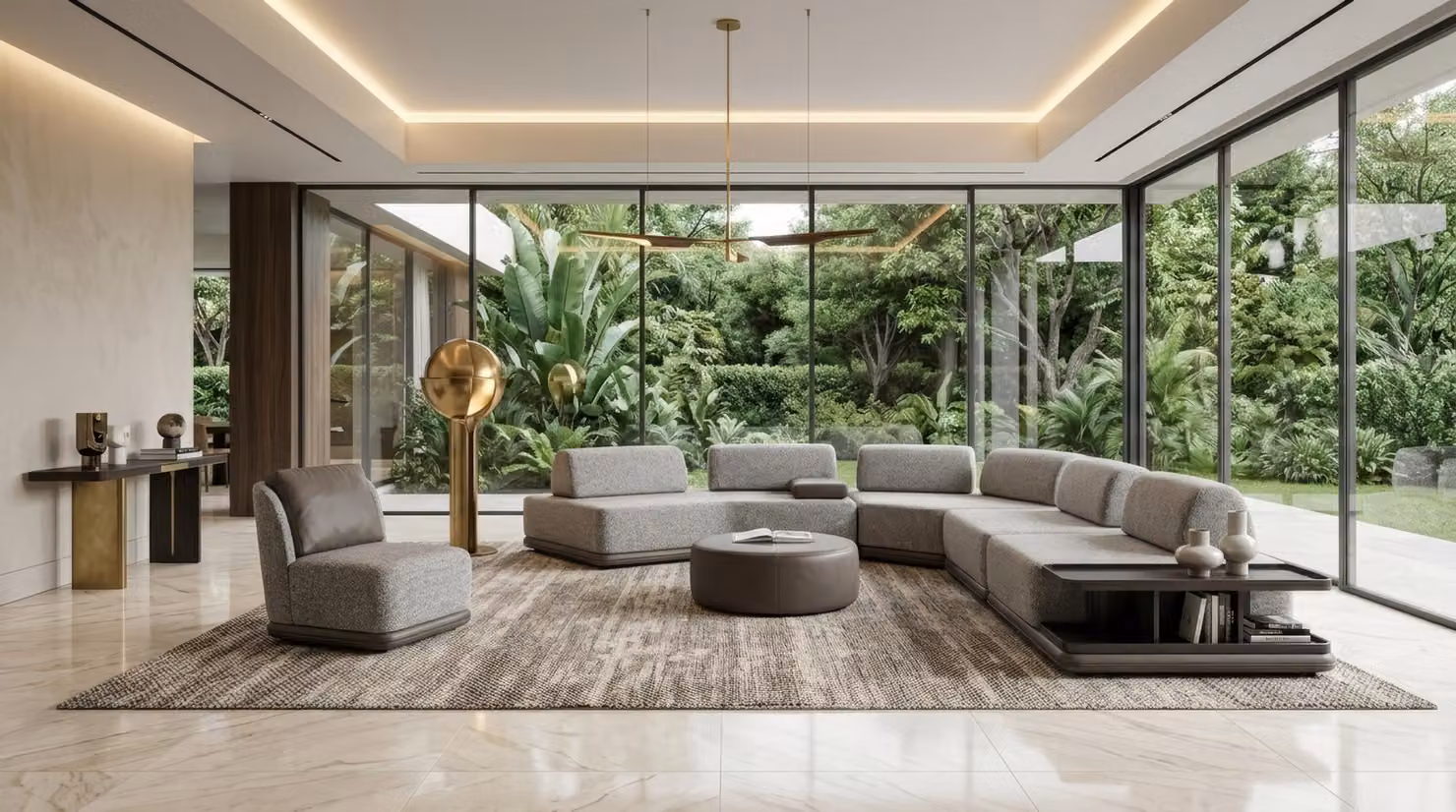 Divano componibile ad angolo, poltrona, design moderno, grigio, confortevole, divano, imbottitura, relax