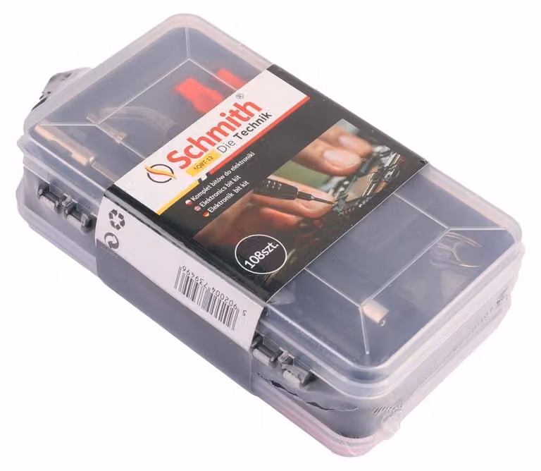 Set di cacciaviti di precisione Schmith per elettronica e meccanica di precisione, 108 pezzi. Set professionale per meccanici di precisione, utensili per officina, ideali per hobbisti e meccanici