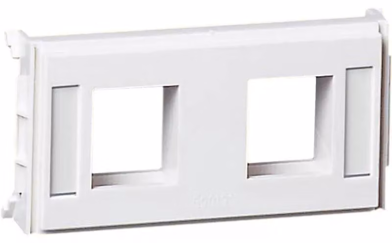 Kit di montaggio Schneider Electric CYB-DP, 2x1 porta R+M, Freenet senza scritte, bianco RAL9016 5971741