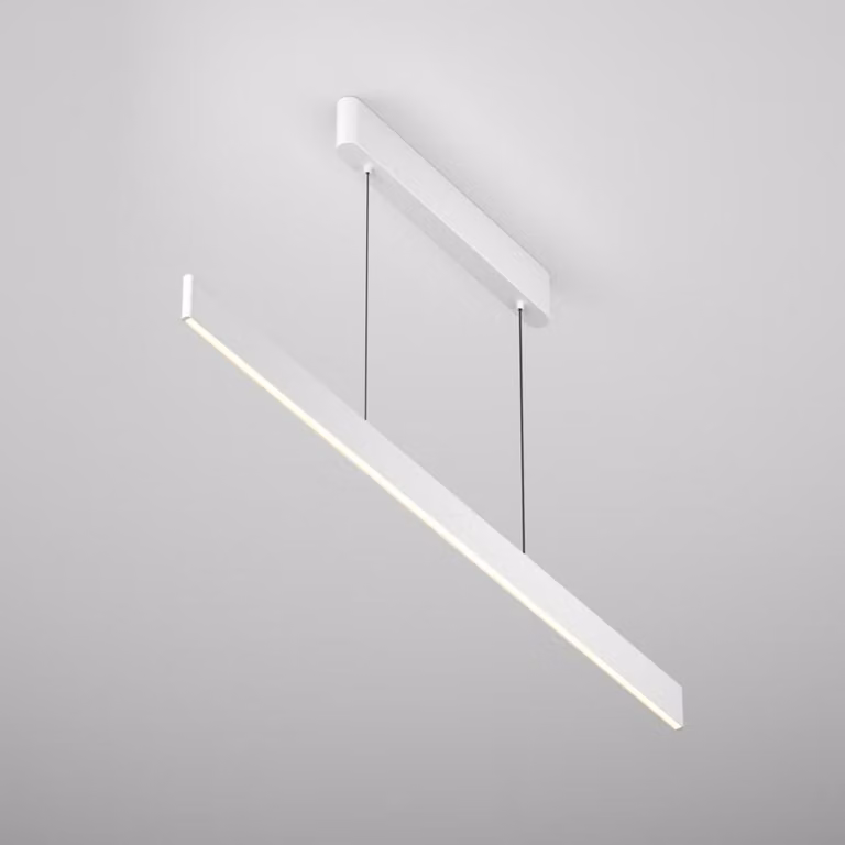 Lampada a sospensione LED a barra EUPHORIA bianca 36W, luce bianca regolabile 3060 lm, alluminio, dimensioni: 155,8 x 116 x 1,5 cm, IP20, Maytoni