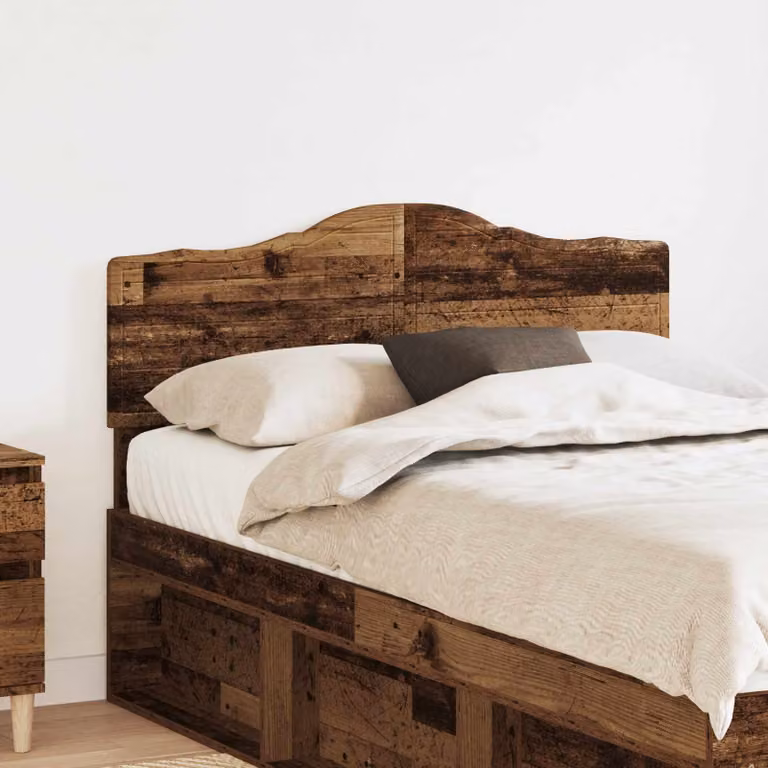 Testiera per letto vidaXL in legno ingegnerizzato stile minimalista, colore marrone, L: 138 cm, H: 90 cm, P: 3 cm