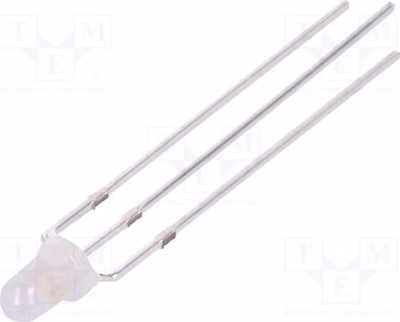 2 LED, 3000÷4200 mcd, 2180÷3000 mcd, rosso/verde, 3 mm, bicolore, 30°, OSRPMC3132A, diodi LED