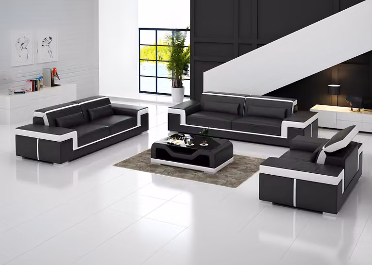 Sofagarnitur 322 Sitzer Set Design Sofa Polster Couchen Couch Modern Luxus