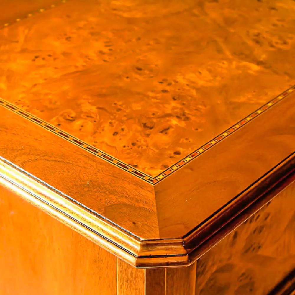 Consolle cassettiera classica in legno con 5 cassetti Mobili 2G finitura bassano L: 98 cm, P: 40 cm, H: 85 cm – 4