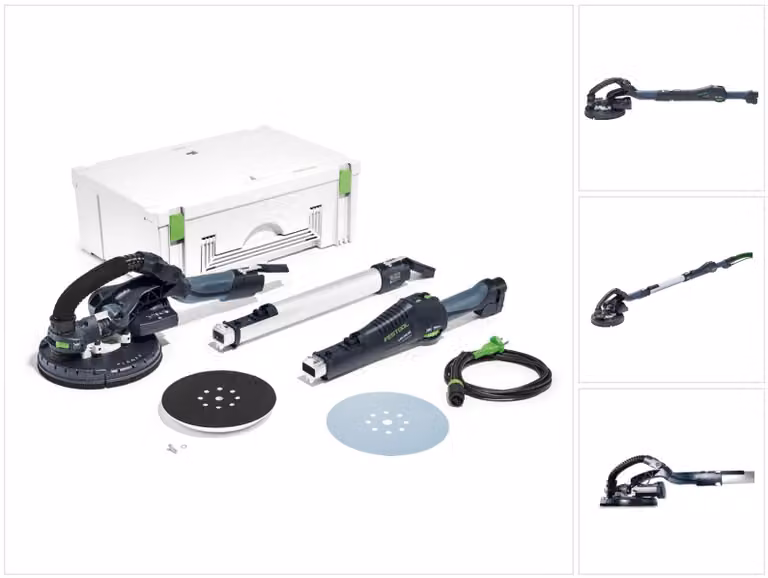 Festool LHS-E 225 EQ-Plus S/W PLANEX Levigatrice a collo lungo ( 575217 ) 550W 215mm in systainer + disco abrasivo
