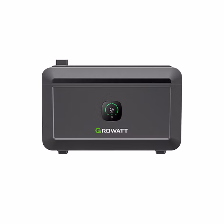 Accumulatore solare Growatt NOAH 2000 2048Wh LiFePO4 con ingresso fotovoltaico da 1800W, Smart App Control, IP66, per centrali elettriche da balcone