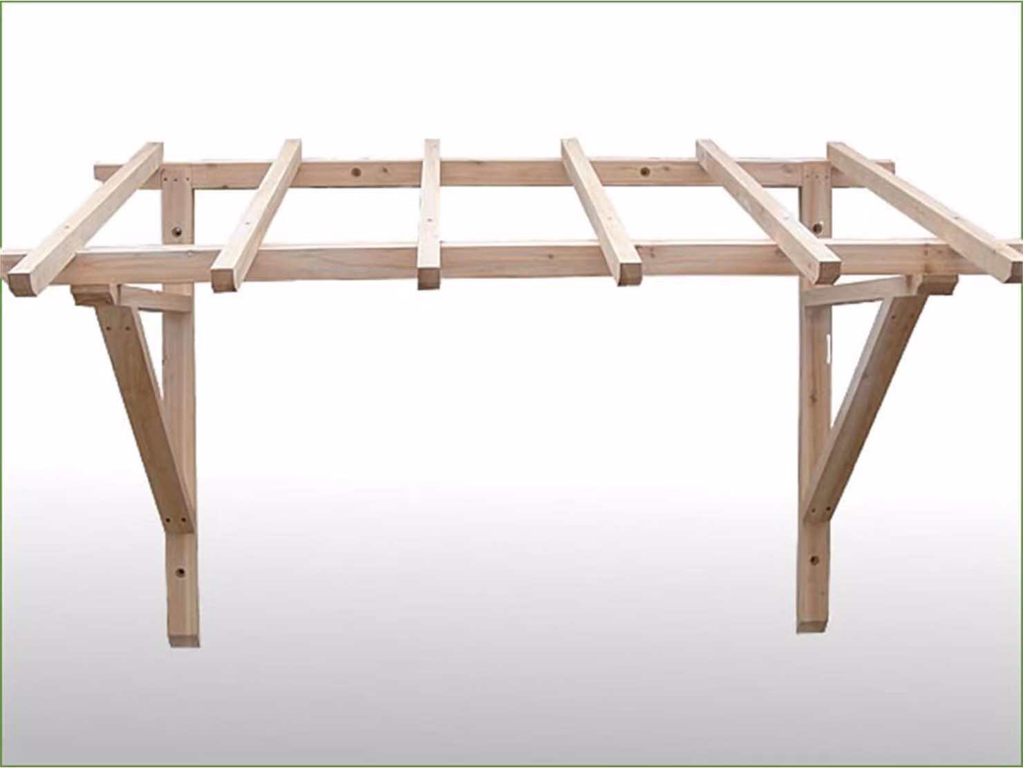 Tettoia in legno 120x205 cm Copertura per porta d'ingresso Tetto a falda unica Resistente alle intemperie