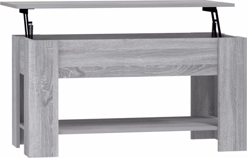 Tavolino da Salotto Grigio Sonoma 101x49x52cm Legno Multistrato