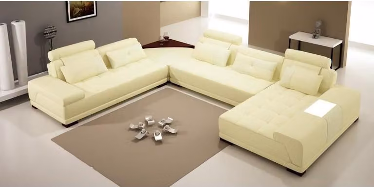 Design Wohnlandschaft Sofa Ecksofa Couch Polster Eck Sitz Garnitur Leder USB+LED