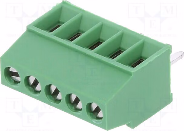 1 x Profilo di fissaggio per guide: 5 282834-5 Profili di fissaggio per angoli di 90° da 2,54 mm