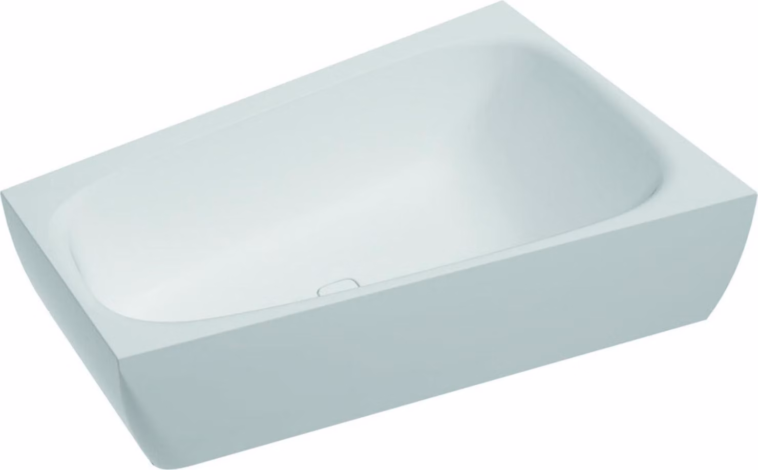 Vasca da bagno trapezoidale iSensi 1700 x 1000 x 450 mm, a destra, bianca