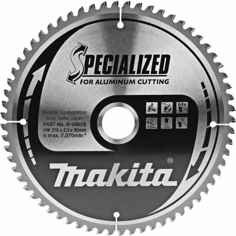 Lama Makita per alluminio 216 x 30 mm - 64 denti