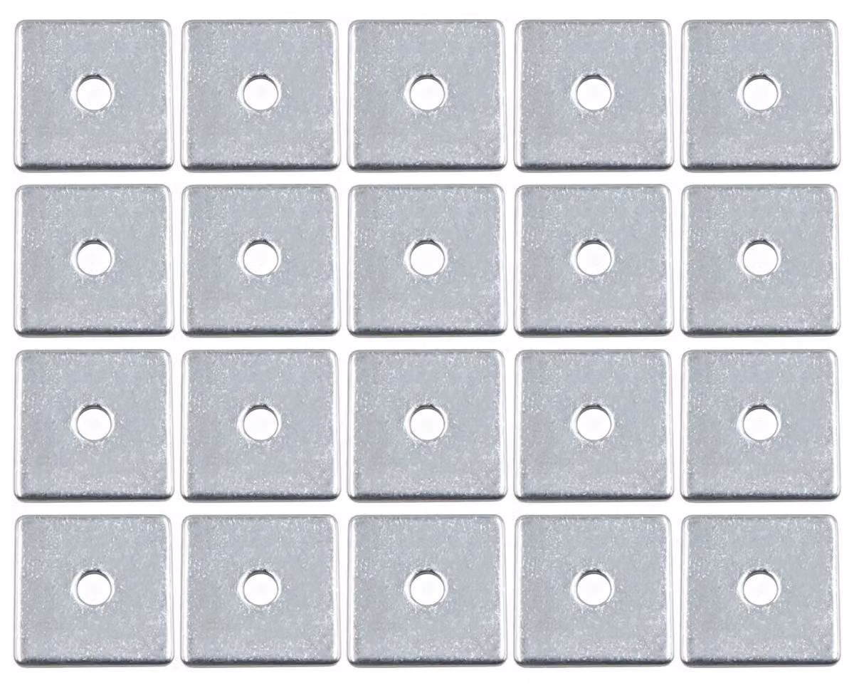 20 rondelle quadrate M3 x 16 x 1 mm, acciaio inossidabile 304