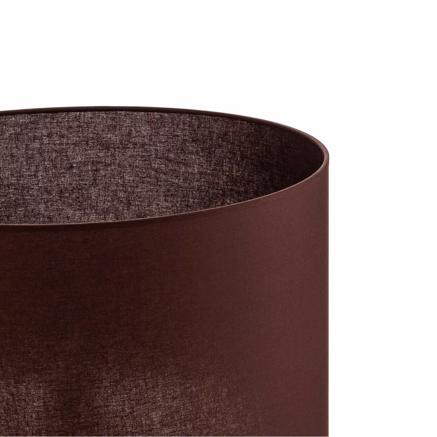 Paralume Roller, marrone, Ø 50 cm, altezza 30 cm Roller Duolla, Marrone / Ruggine, Tessuto / Stoffa / Seta