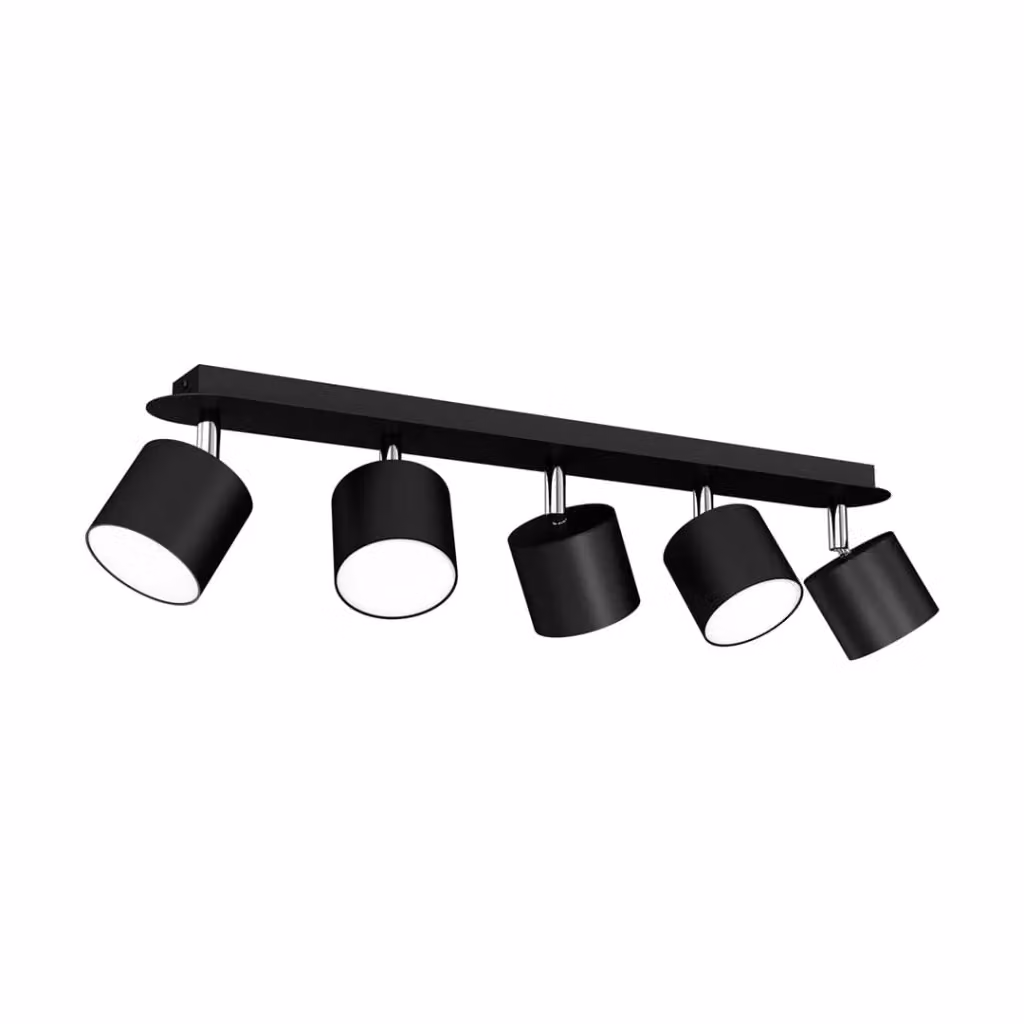 Plafoniera Dixie Milagro MLP7603 in metallo nera orientabile per 5 lampadine GX53 – 2