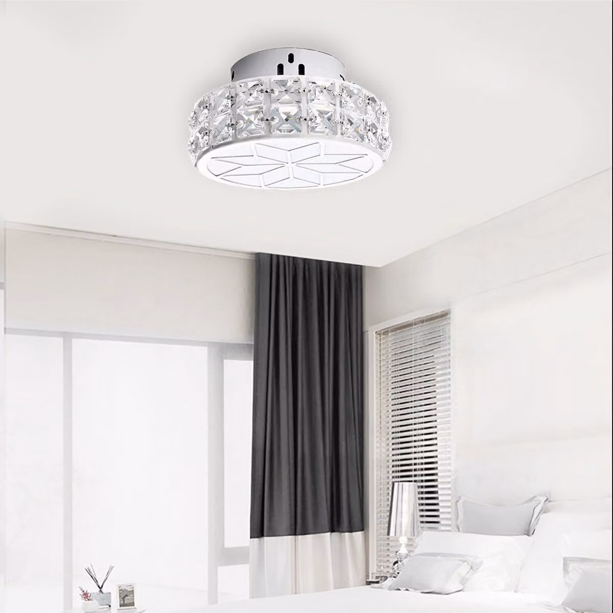 9W 17CM moderno cristallo LED soffitto luce superficie montata portico corridoio lampada illuminazione apparecchio AC110V - Bianco