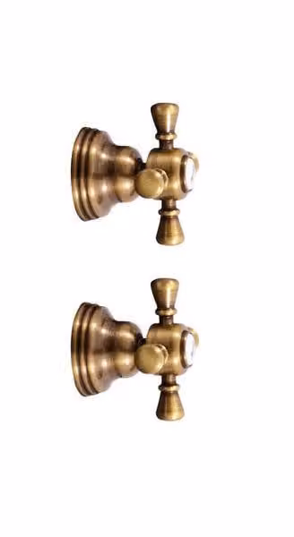 Slezák-RAV Miscelatore per doccia Slezák RAV Morava Retro MK383SM ottone vecchio Colore: ottone vecchio