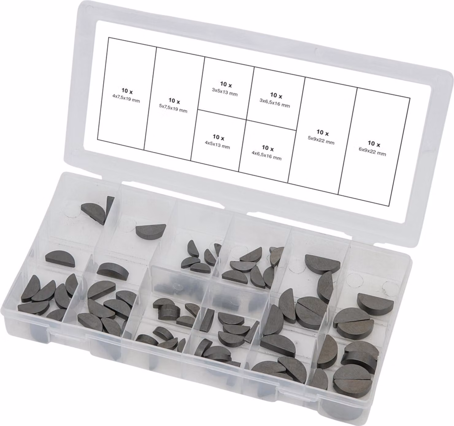 KS Tools 80-tlg. Sortiment Passfedern