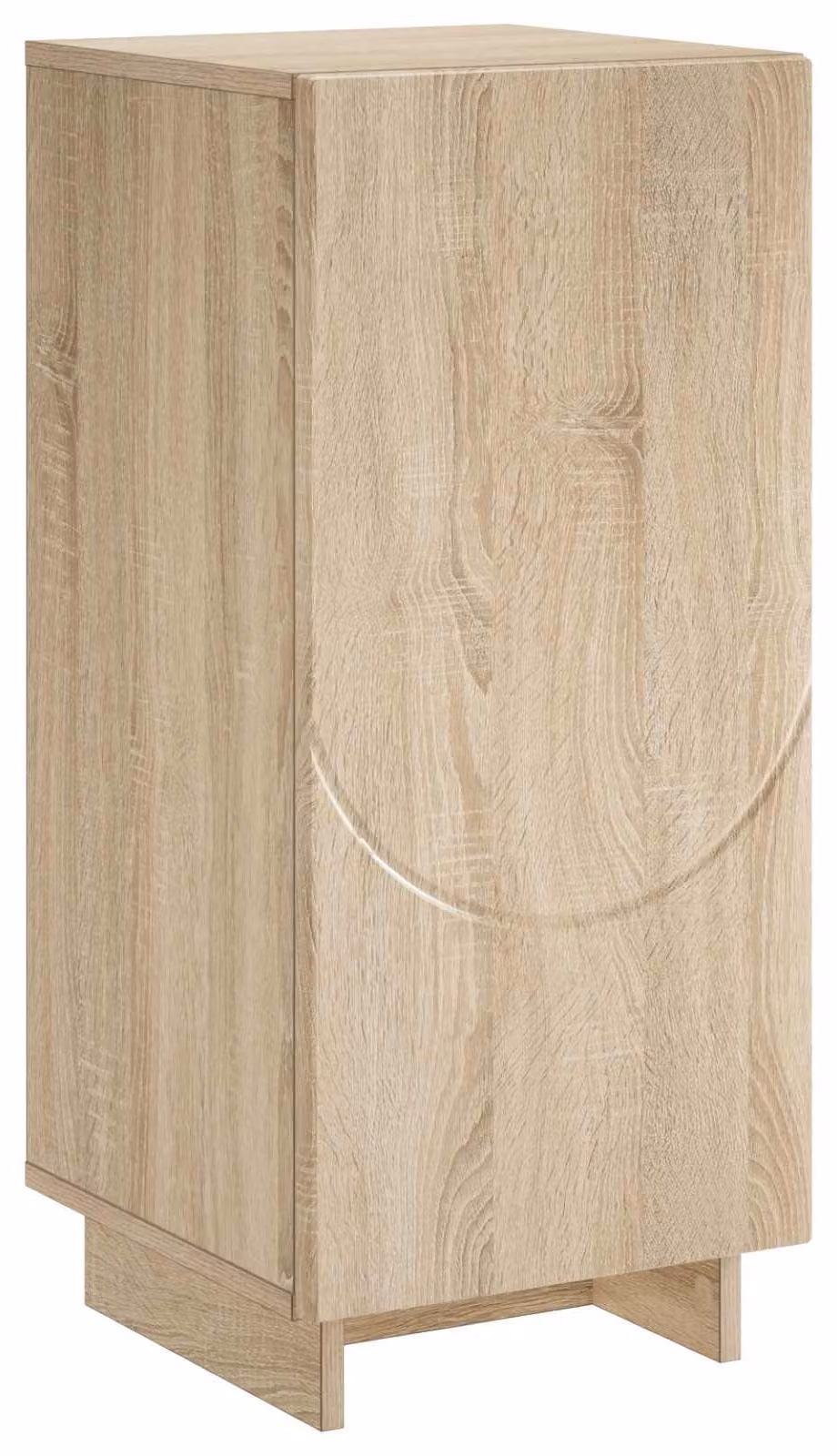 Mobile contenitore Sonoma in legno impiallacciato, dimensioni 33,5 x 34,5 x 75 cm