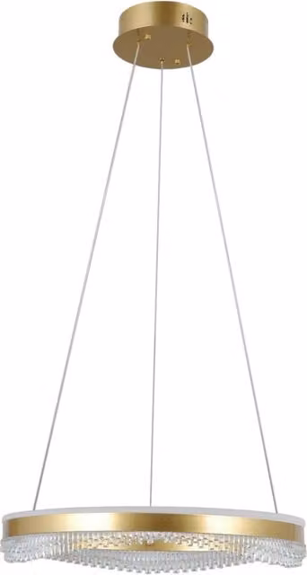 Lampadario a soffitto LED Italux a forma di anello in colore oro/ottone con potenza di 40W