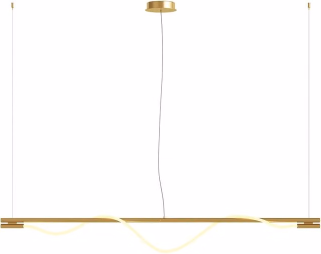 Lampada a sospensione LED Maytoni Tau ottone 150cm