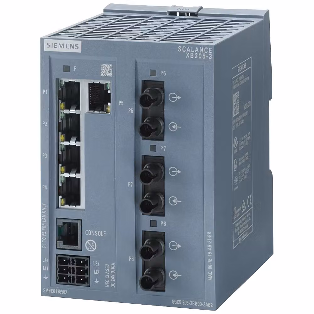 Siemens SIEM 6GK5205-3BB00-2TB2 SCALANCE XB205-3 Switch IE Layer 2 gestibile 5X - Switch - 0,1 Gbps